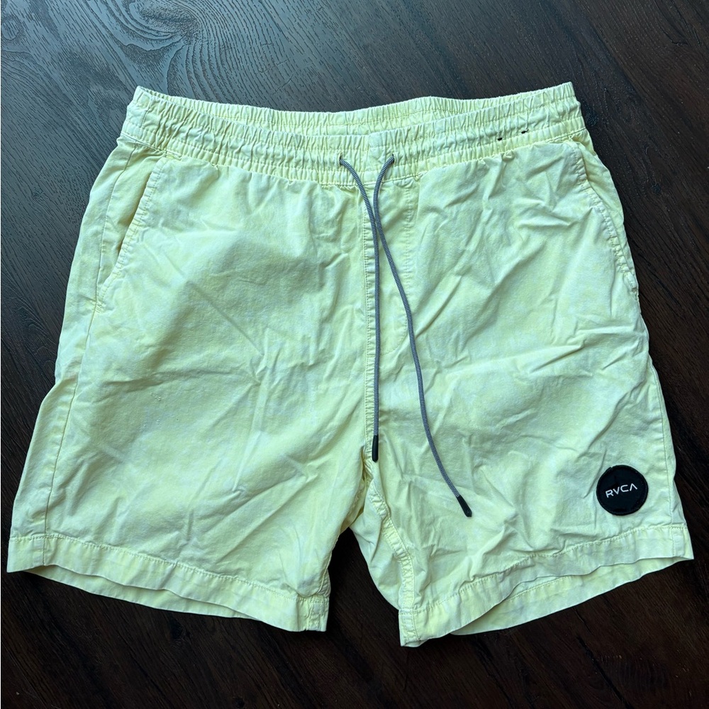 RVCA Yellow Swim Shorts